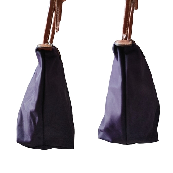 Longchamp Small Purple & Navy Shoulder Tote Bag - Picture 10 of 16